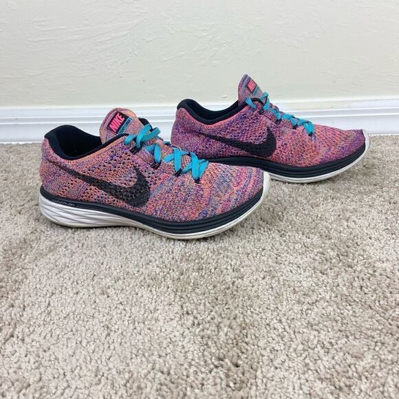 Nike Flyknit Lunar 3 Running Shoes - Multi Color - Picture 2 of 6